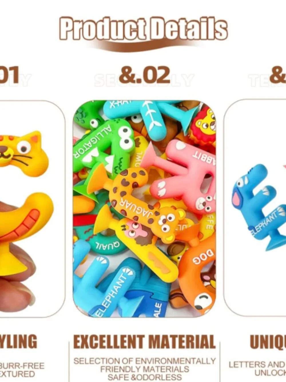 26pcs Alphabet Bath Toys for Toddlers
